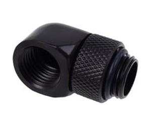 Alphacool Eiszapfen L-Connecteur G1/4 AG sur G1/4 IG - Deep Black, Connexions
