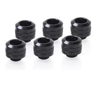 Alphacool Raccords à compression Eiszapfen Pro pour tube Ø13 mm – Lot de 6 – Noir