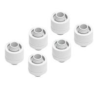 Alphacool Embout vissable Eiszapfen 16/10mm G1/4 - White Sixpack, Connecteur