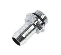 Alphacool - Embout Métal Cannelé - Droit - 1/4'' - Tube 10mm (DI=3/8'') - Chrome