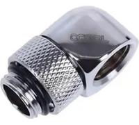 Alphacool HF L connector, swivel, G1/4 male thread to G1/4 female thread, silver