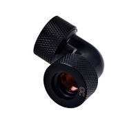 Alphacool HT - Raccord à angle de compression de système de refroidissement liquide - noir profond