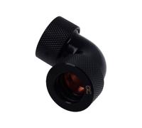 Alphacool HT - Raccord à angle de compression de système de refroidissement liquide - noir profond
