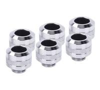 Lot de 6 Raccords à compression pour Tube Ø13mm Alphacool Eiszapfen Pro (Argent)