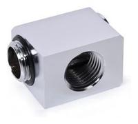 Alphacool Low Profile Adapter 90 Degres G1/4 Pouces AG sur G1/4 Pouces IG - drehbar - Chromé G