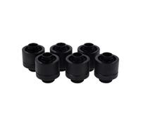 Alphacool Pivot de Glace 16/10mm à Visser | G1/4 - Deep Black Sixpack