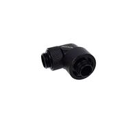 Alphacool Raccord 17236 Laiton Noir G1/4" - Dimensions 34.5x35.5x22mm - Pour Système Refroidissement Liquide - 1 Pièce