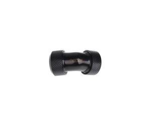 Alphacool Raccord 17403 Laiton Noir, Angle 45°, 2 Connecteurs, pour Système de Refroidissement Liquide, Dimensions 20x46x33mm