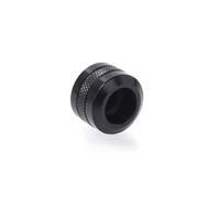 Alphacool Raccord 17471 - Laiton Noir, Filetage 1/4", Hauteur 20mm, Diamètre 22mm, Poids 23g - Pour Système de Refroidissement PC