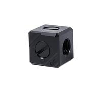 Alphacool Raccord 5 Voies pour G1/4 Eiszapfen Connection Terminal (Noir)