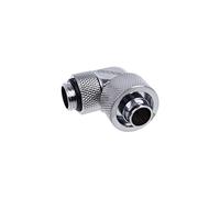 Alphacool Raccord 90° 17237 Nickel/Argent, Connecteur Mâle, Dimensions 22x35.5x34.5mm, pour Système de Refroidissement PC, Poids 100g