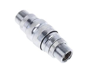 Alphacool Raccord autobloquant Eiszapfen Quick Release double bulkhead G1/4 (Argent)