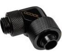 Alphacool Raccord Glaçon 90 Degré G1/4 Pouce Mâle vers 16/10mm - Rotatif, Noir