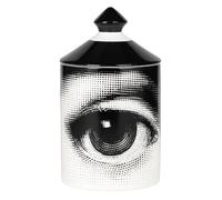 Bougeoir italien fabriqué à la main - Vase d'art moderne avec visage féminin, pot d'aromathérapie, décoration de table élégante pour la maison ou le bureau (œil)