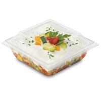 ALPHAFORM 30 Pots carrés 250 ml avec couvercles cristal