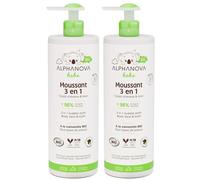 ALPHANOVA Bébé Moussant 3 en 1 Mousse(S) 2x400 ml