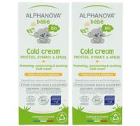 Alphanova COLD CREAM CERTIFIÉE BIO - PEAUX SÈCHES & AGRÉSSÉES | ALPHANOVA BÉBÉ Crème Pour La Peau 2x50 ml