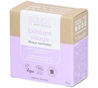 Alphanova Solide Exfoliant Visage Huile D'Amande Douce Jojoba Verveine Peaux Normales Bio 75g