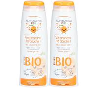 Alphanova Kids Va prendre ta douche ! Abricot 2x250 ml