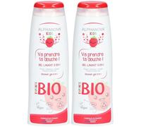 Alphanova Kids Va prendre ta douche ! Fraise & Coton Bio 2x250 ml