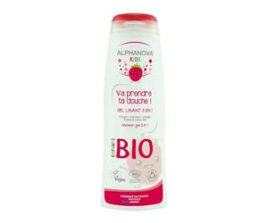 Alphanova Kids Va Prendre Ta Douche ! Gel Lavant 3en1 Fraise & Coton Bio 250 ml