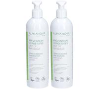 Alphanova LAIT DE MASSAGE PRÉVENTION VERGETURES | ALPHANOVA ORGANIC MUM Lait 2x400 ml