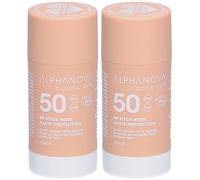 ALPHANOVA Organic Sun BB Stick Nude Haute Protection 2x15 g