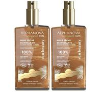 ALPHANOVA Organic Sun Huile Sèche Scintillante 2x100 ml