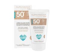 ALPHANOVA SANTE Crème Solaire Teintée Nude SPF50+ Hypoallergénique - sans parfum - Naturelle et Certifiée Bio - 50g