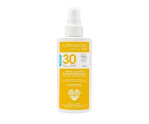 ALPHANOVA SANTE - Spray solaire SPF30 CLASSIQUE Bio ORGANIC SUN - naturel - écoresponsable - waterproof - protection immédiate - 125g