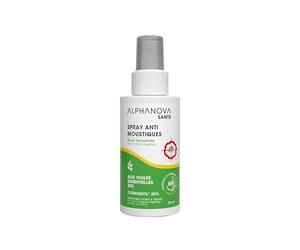 ALPHANOVA Spray Anti Moustiques Naturel - Très efficace - Zones temperées - Europe - A l'ecalyptus - formule naturelle -75ml