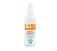 ALPHANOVA Spray solaire SPF50 Famille - Parfum coco - Très haute tolerance - Naturel et BIO - 150g