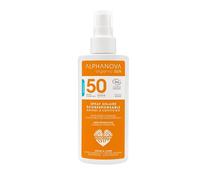 ALPHANOVA Spray solaire SPF50 - Parfum monoi - Haute protection - Naturel et BIO - waterproof - 125g