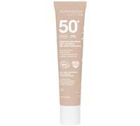 Alphanova Crème solaire SPF50+ teintée dorée sans parfum 40 g - 100% naturel et bio