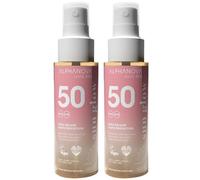 ALPHANOVA Sun Glow Huile Solaire SPF50 Pour La Peau 2x50 ml