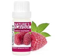 ALPHAPOWER FOOD Arôme alimentaire naturel framboises des bois I liquide - gouttes aromatisantes et édulcorant sans sucre, 1x10ml goût délicieux, vegan liquid sweetener Flavour Drops, Flavdrops