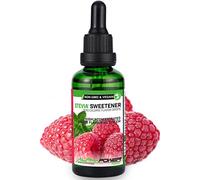 ALPHAPOWER FOOD Stevia liquide, gouttes de stevia, arôme alimentaire - SET SUPER ÉCONOMIQUE (5 x 50 ml framboises juteuses, ananas, mangue, pêche, cerise)