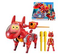 AlphaToys PETRONIX Defenders 3-in-1 Transformable Max Mode Transforming Pup-E Play Figure, Jouet Transformable pour garçon et Fille de 3+ Ans, EU820110