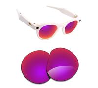 Alphax Verres polarisés de rechange pour lunettes intelligentes Oakley Meta HSTN OW8002-51 mm, Miroir Midnight Sun