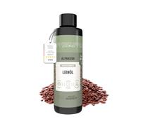 alphazoo Huile de lin de qualité supérieure pour chat - 250 ml - Avec acides gras oméga-3 et oméga-6 - Pressée à froid - Naturellement pure - Pour le toilettage et la digestion