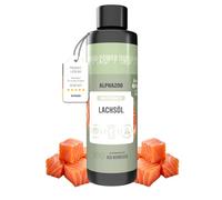 alphazoo Huile de saumon pour chat Omega 3 Huile de poisson pour peau | Huile de poisson avec oméga 3, 6 et 9 ainsi que EPA et DHA - Pour la peau, le pelage et la brillance du pelage - Huile