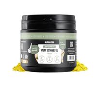 alphazoo MSM Poudre pour chiens et chats 250 g - Source de soufre naturelle pour soutenir le métabolisme articulaire, la mobilité et la vitalité - Complément alimentaire sans additifs