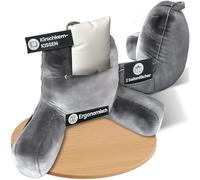 Alphocus Coussin de dossier avec coussin de noyaux de cerise intégré - Coussin de lecture 2 en 1 - Coussin chauffant - Coussin de dossier ergonomique - Coussin de livre pour le confort et la détente