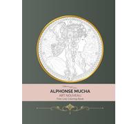 Alphonse Mucha: Art Nouveau Fine Line Coloring Book