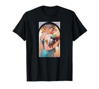 Alphonse Mucha Fruit Fille Art Nouveau Fantasy Portrait T-Shirt