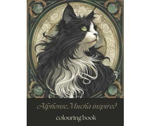 Alphonse Mucha inspired Colouring Book: Enchanting Fauna in Mucha’s Style: Elegant Animal Designs for Relaxation and Creativity