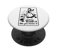Alphorn Lecteur d'alphore Alpenhorn Musicien Almhorn Souffleur Alphorn PopSockets PopGrip Adhésif