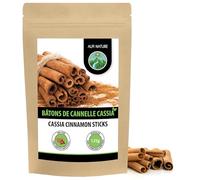 Alpi Nature Cannelle Baton Entiers 125g, Écorce de Cassia 60mm, Environ 37-39 Bâtons par Sachet