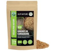 Alpi Nature Coriandre Graine BIO 125g, Graines de Coriandre Entières pour la Cuisine et les Mélanges d'Épices