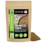 Alpi Nature Cumin Graines BIO 250g, Graines de Cumin bio Entières pour la Cuisine et les Mélanges d'Épices